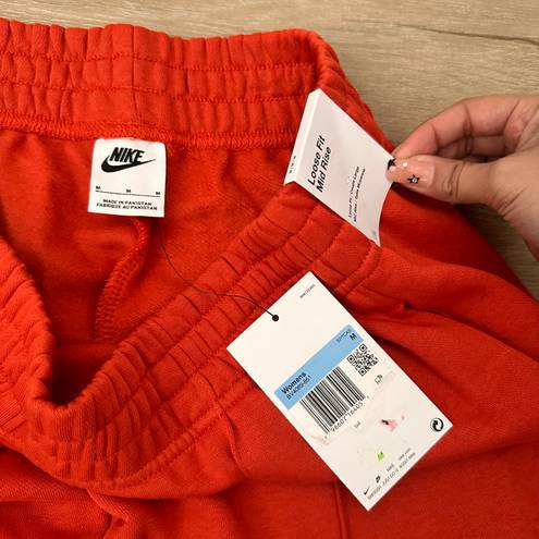 Nike Swoosh Red/Orange Sweatpants