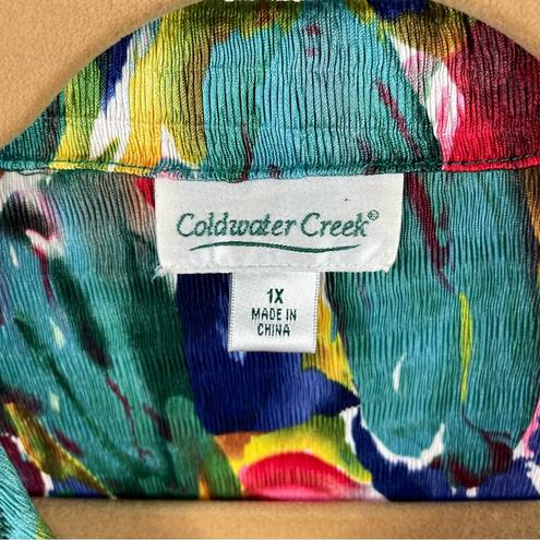 Coldwater Creek Cold Water Creek Colorful Top Button Down