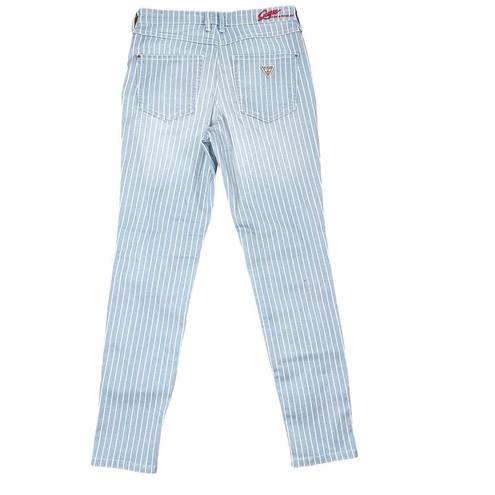 Guess  Blue Pinstripe 1981 Skinny High Rise Pants