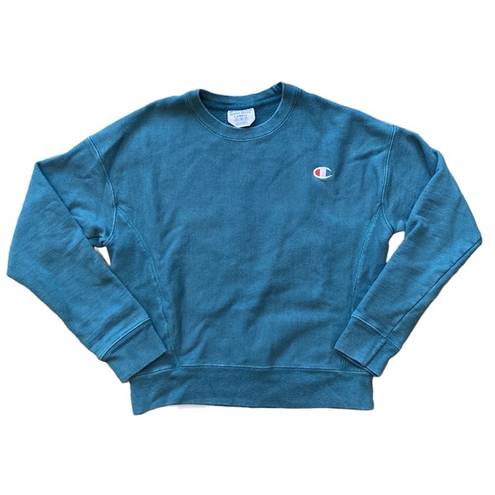 Champion Vintage X-Small  Reverse Weave Crewneck Sweater Turquoise/ Aquamarine