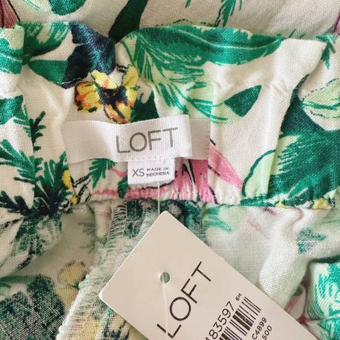 The Loft NWT Fluid Pull On Shorts in Botanical