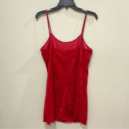 Secret Treasures  Vintage Velvet Slip Dress / Nightgown Red Sz Small Loungewear