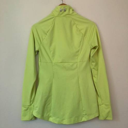 Under Armour  Studio Active Track Jacket HeatGear Semi Fitted Lime Green Small S