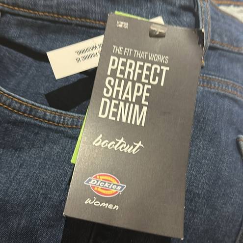 Dickies NWT  Women's Perfect Shape Bootcut Jeans Blue