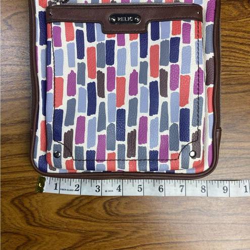 Relic  Multicolor Pattern‎ Vegan Leather Crossbody Wallet Purse Rectangle