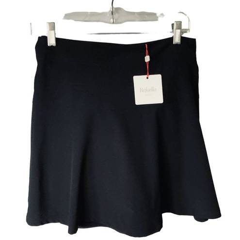 Rafaella  LADIES RESORT WEAR LINED SIDE ZIP SOLID BLACK SKORT NWT 8