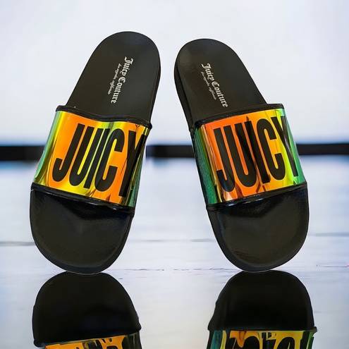 Juicy Couture NWT  Iridescence Jigg  Slip On Slide SZ-7