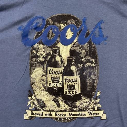 Coors Beer Brewed with Rocky Mountain Water T-Shirt Size Extra Large