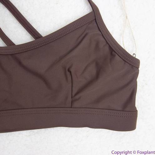 Free People Movement NEW Abysse x  Schaffer sports bra dark brown,L