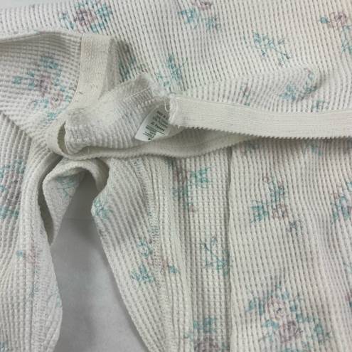 JC Penny Vintage  Medium discolored tear floral thermal pants