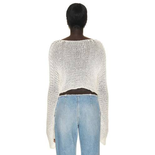 The Row  Stelle Top in Ecru Large Womens Knitted Sweater