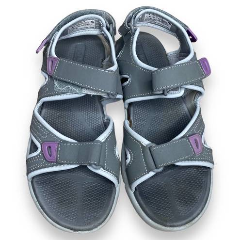 Khombu  EVELYN Comfort Outdoor Lightweight Hiking Grey Sandals Size 7