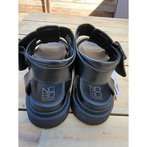 No Bo  Chunky Black Women's Platform Sandal Size 8 New