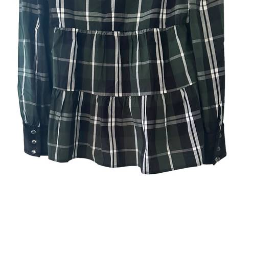 Tuckernuck  Tartan Bristol Top - Green Plaid, Size S, NEW