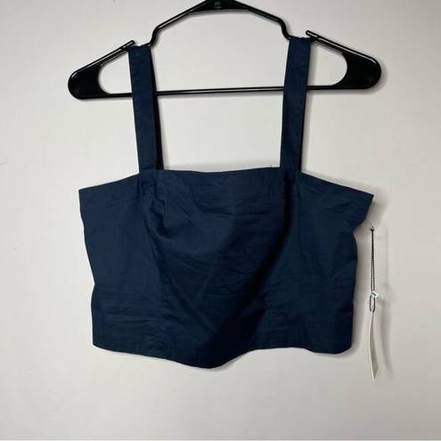 Jason Wu  Womens Navy Crop Top Size Large Tank NEW