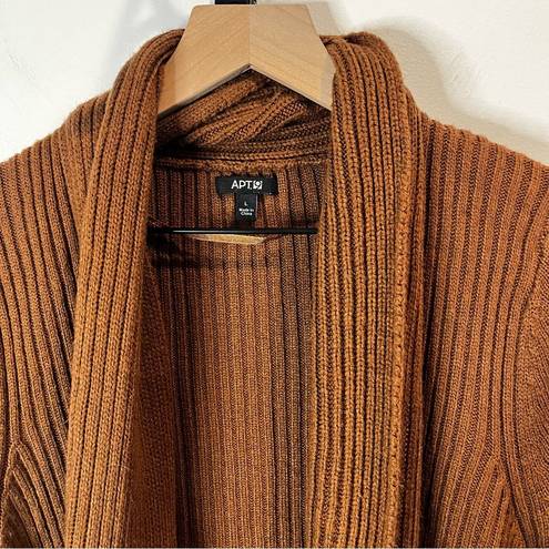 Apt. 9 Women’s |  Brown Ribbed Cardigan | Large