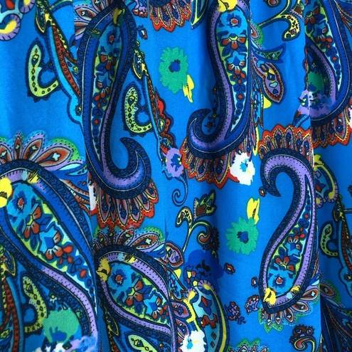 LuLaRoe  Lucy Blue Paisley Print Maxi Skirt NWT