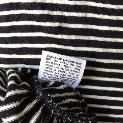 a.n.a Ruffle Stripe Belt Waist Fit & Flare Casual Dress