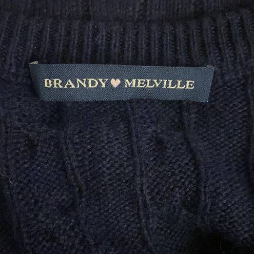 Brandy Melville  Navy Marlena Sweater Vest