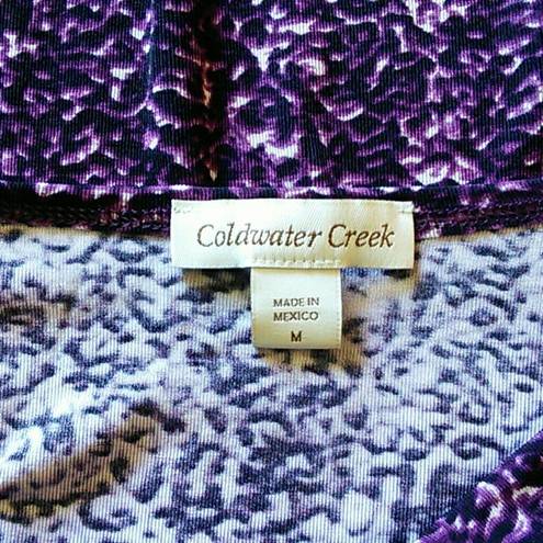 Coldwater Creek  | Purple Cowl Neck Stretchy Tank M