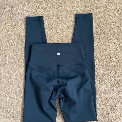 Lululemon Wunder Train High-Rise Tight 28" Mineral Blue Size 2