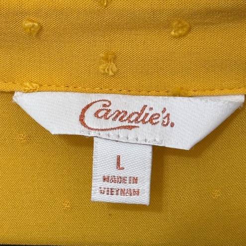 Candie's  Yellow Short Sleeve Blouse