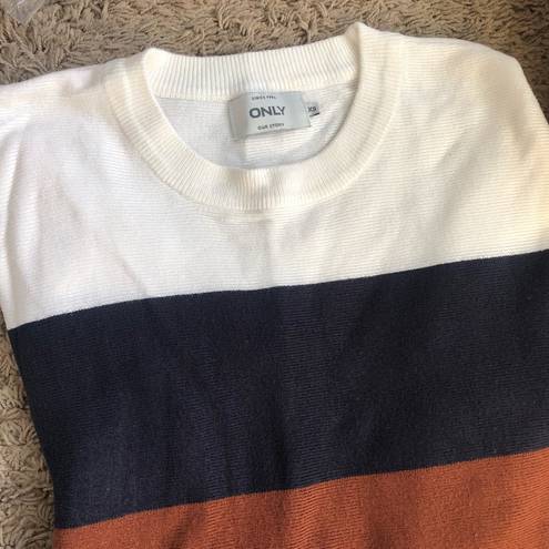 Only [ Our Story] Colorblock Sweater 3/4 Sleeve Size XS