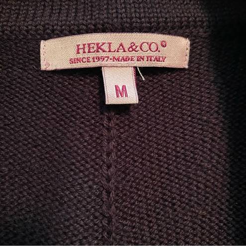 Krass&co Y2K Hekla & . Italian Merino Wool Blend Double Breasted Cozy Cardigan Sweater