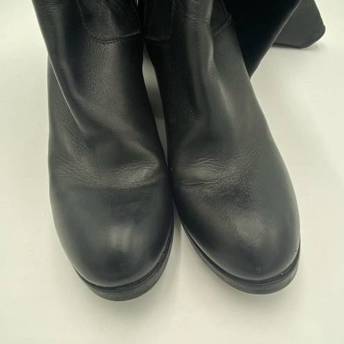 Barney’s New York Barneys New York Black Soft Leather Pull On Over The Knee Boots Size 40