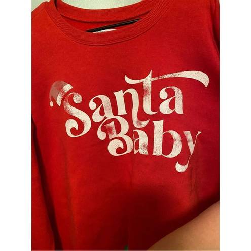 Grayson Threads  Red Women's Santa Baby Graphic Sweatshirt XXL NWT