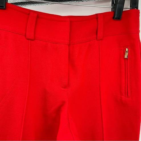 Cache  Women’s Red Cropped Trouser Pants Size 4