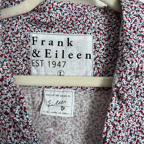 Blossom Frank & Eileen the Eileen shirt linen button down in cherry  large