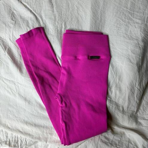 Bombshell sportswear  Pink Ribbed Leggings