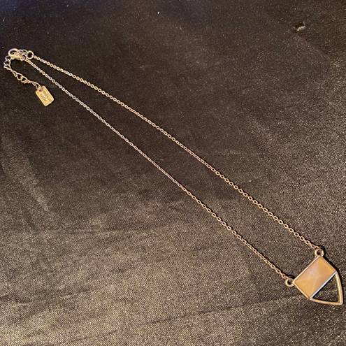 American Eagle Y2K  Yellow Citrine Crystal Triangle Necklace