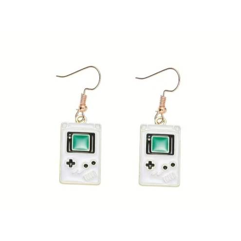 Nintendo GAMEBOY  Handheld Game Drop Enamel Earrings NEW