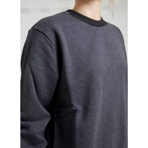 Dolce & Gabbana  Dark Gray Cotton Crew Neck Pullover Sweater  XXS