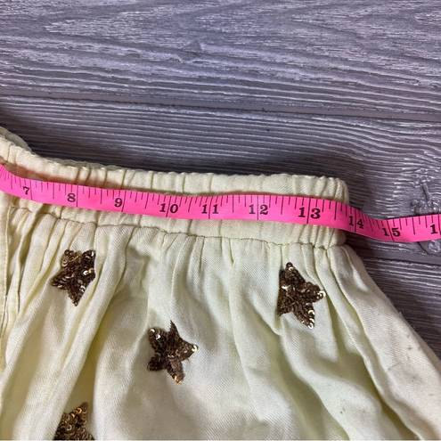 Rococo  sand yellow star skirt sz S