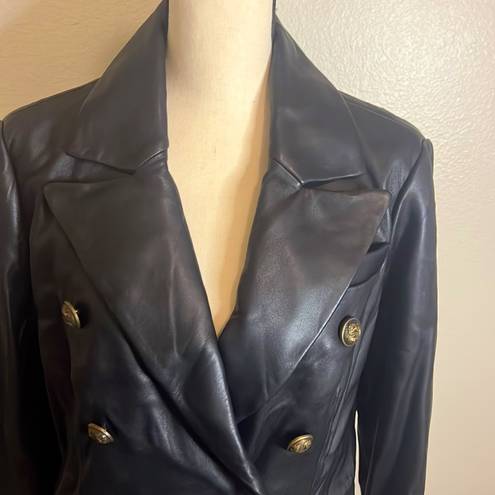 London Fog  100% leather jackets with beautiful look alike, coin designed buttons