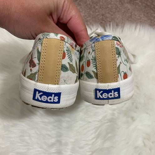 Keds  x Rifle Paper Co. Kickstart Strawberry Fields Sneakers