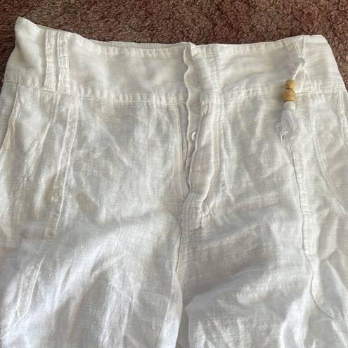 White Linen Pants Size M