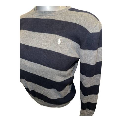 Polo  RALPH LAUREN 100% Cotton Striped Sweater Size Kids 14-16/ Women's S