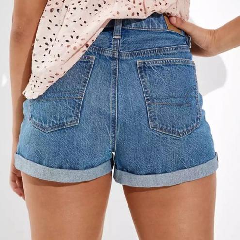 American Eagle Highest Rise Cross Over Mom Shorts