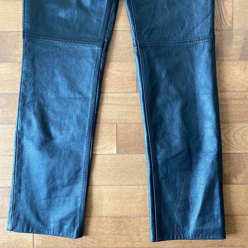 Tommy Hilfiger Vintage Y2K   Black Leather Pants size 4