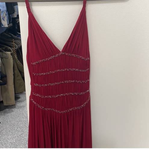 BCBGMAXAZRIA Cranberry Maxi Gown