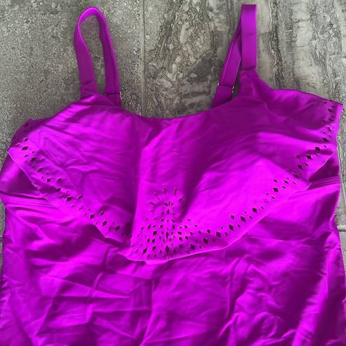 Ava & Viv  One Piece Swimsuit, Pink Fuchsia Size 16W