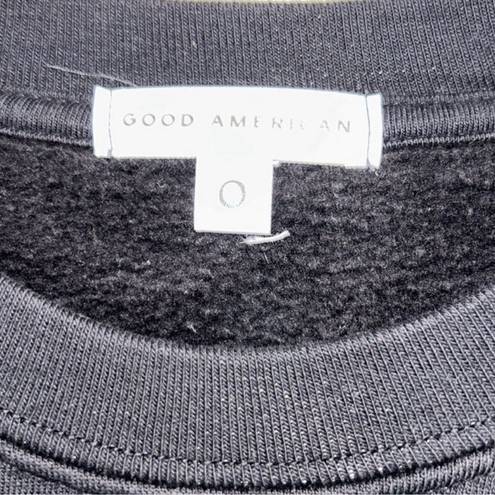 Good American  Black "So Good" Oversized
Sweatshirt(Size XS)