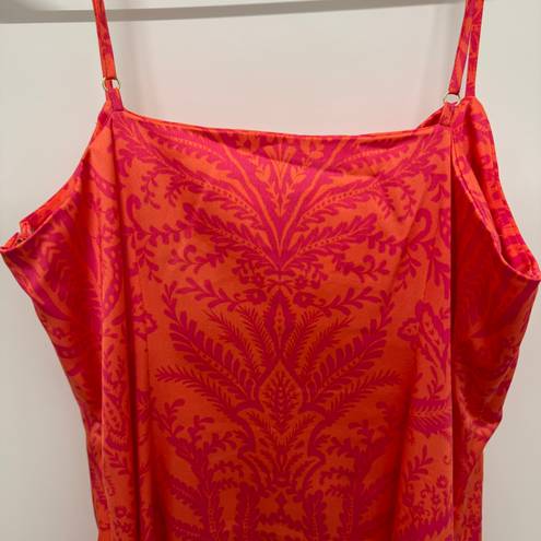 The Loft NWT Paradise Peach Floral Slip Dress 