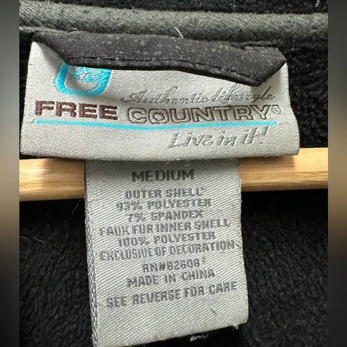 Free Country hooded rain jacket with fleece lining Size medium