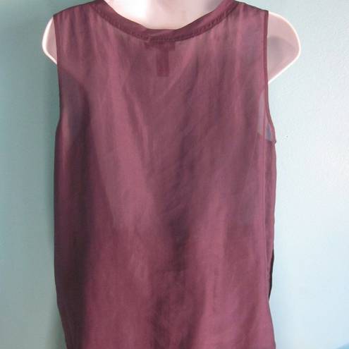 DKNY  Purple Silk Tank Size 8 Lightweight