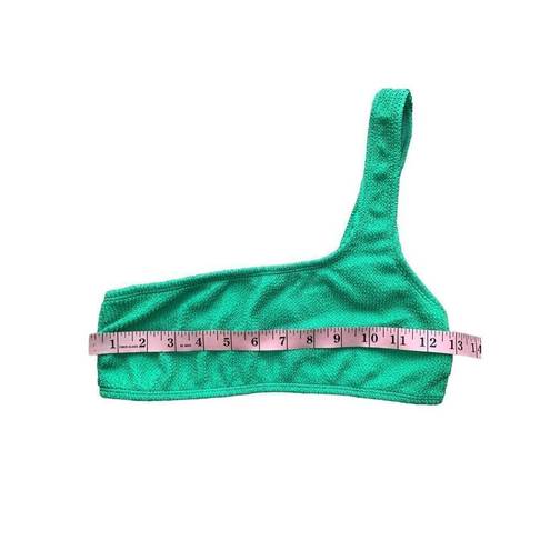 Good American  Always Fits One Shoulder Bikini Top in Summer Green size 3/4 - L/X